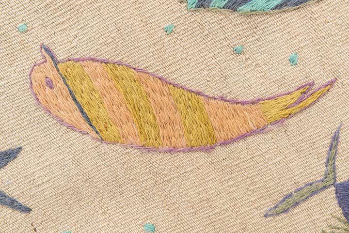 2' 4 x 7' 7 Hand Woven Kilim Suzani Wool Runner Rug