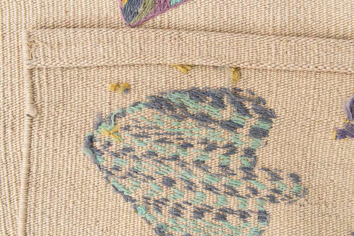 2' 4 x 7' 7 Hand Woven Kilim Suzani Wool Runner Rug