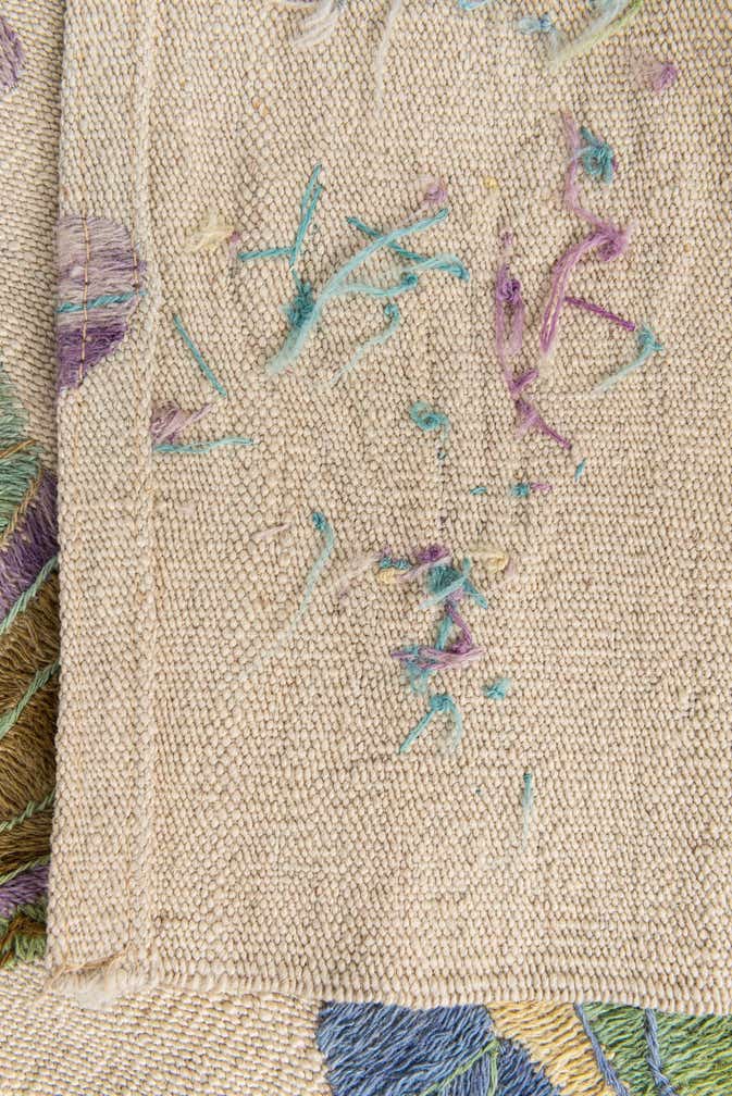 2' 5 x 9' 3 Hand Woven Kilim Suzani Wool Runner Rug