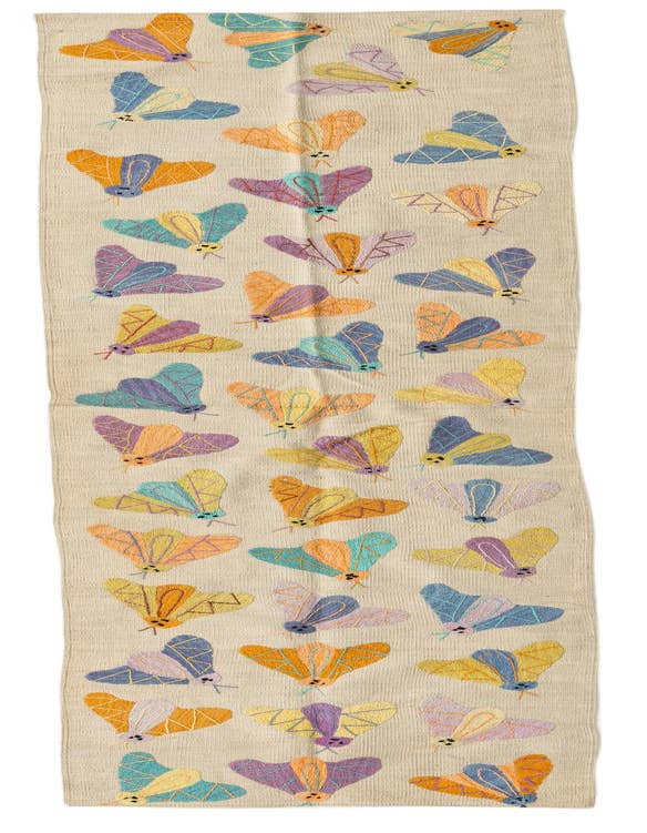 Detail image of 2' 5 x 9' 5 Hand Woven Kilim Suzani Wool Runner Rug