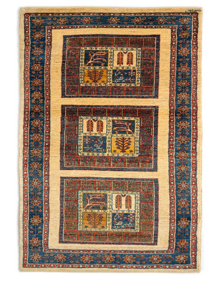 Detail image of 2' 7 x 6' 8 Luribaft Wool Runner Rug