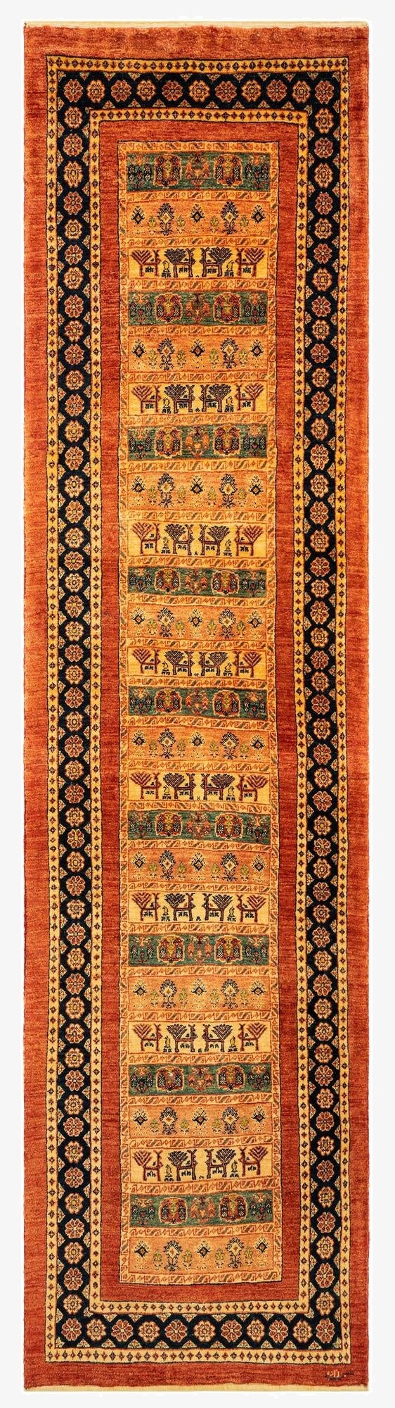 2' 9 x 10' 3 Luribaft Wool Runner Rug