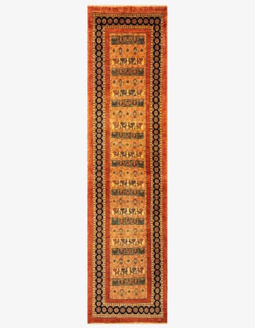 2' 9 x 10' 3 Luribaft Wool Runner Rug