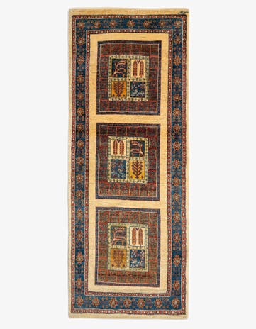 2' 7 x 6' 8 Luribaft Wool Runner Rug