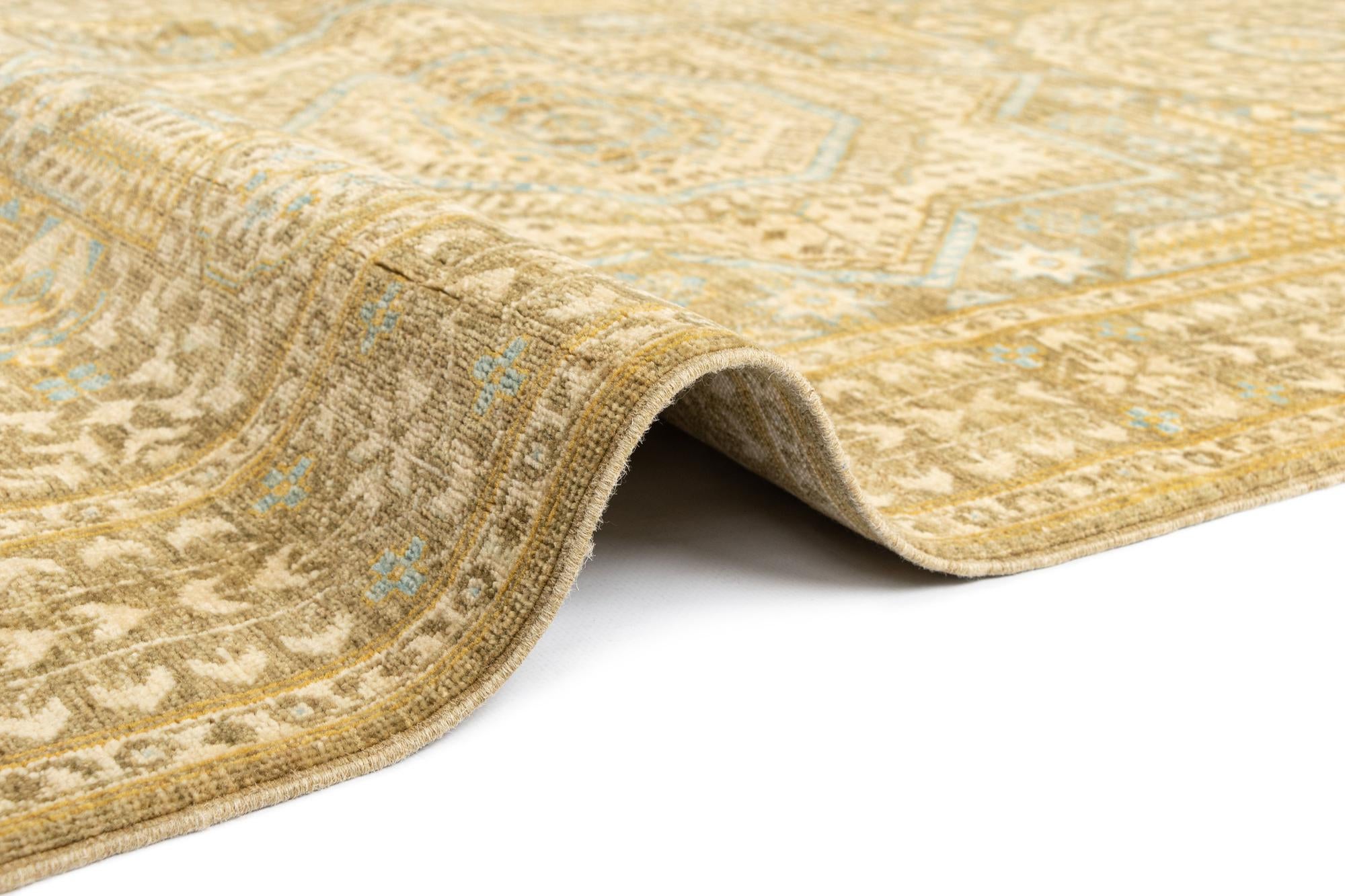 3' 3 x 10' 2 Mamluk Wool Runner Rug