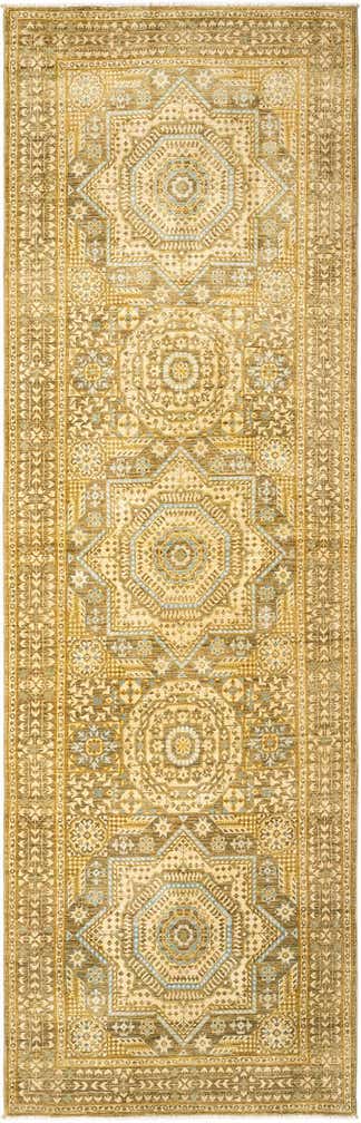 100cm x 310cm Mamluk Wolle Läufer Teppich