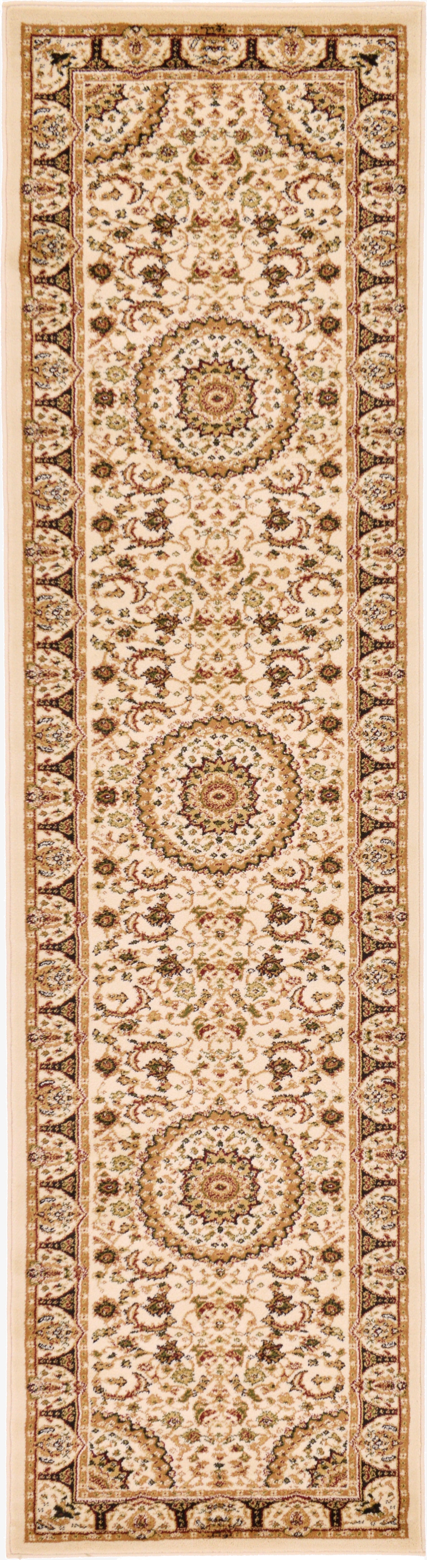 2' 7 x 10' Mashad Design Runner Rug
