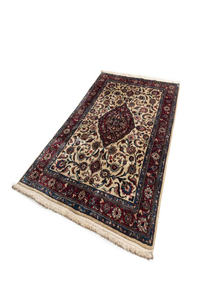 Detail image of 4' 1 x 9' 7 Mashad Wool Runner Rug