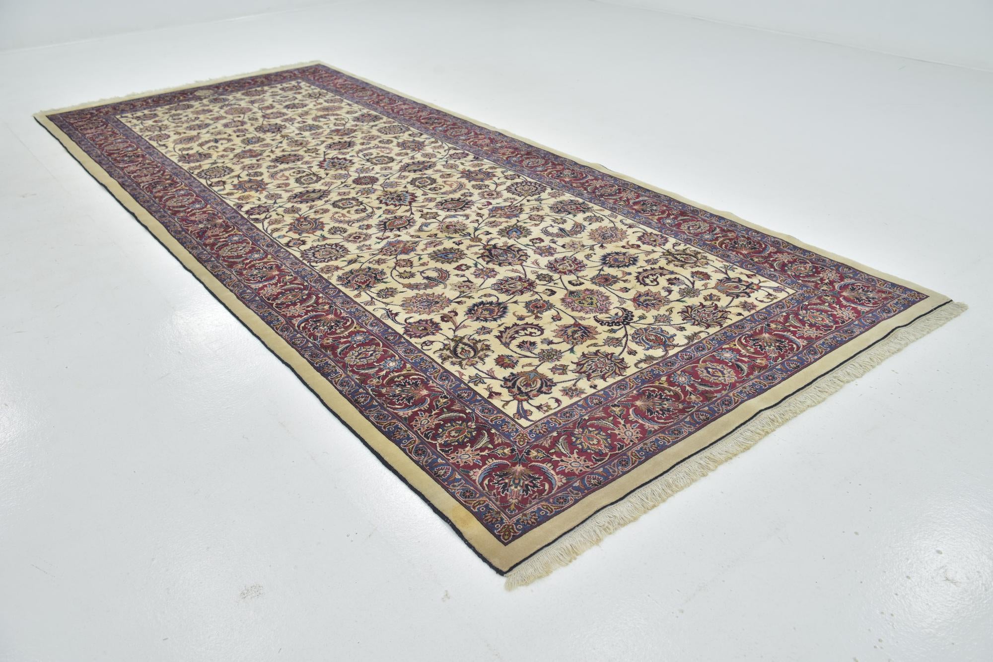 5' 10 x 13' 8 Hand Knotted Mashad Persian Runner Rug