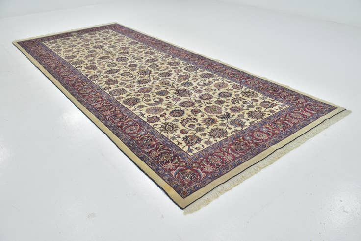 Detail image of 5' 10 x 13' 8 Hand Knotted Mashad Persian Runner Rug