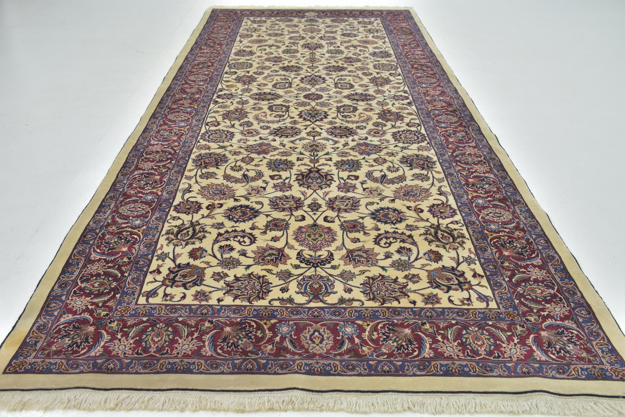 5' 10 x 13' 8 Hand Knotted Mashad Persian Runner Rug