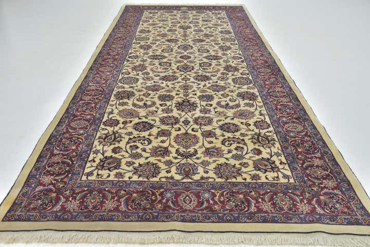 5' 10 x 13' 8 Hand Knotted Mashad Persian Runner Rug