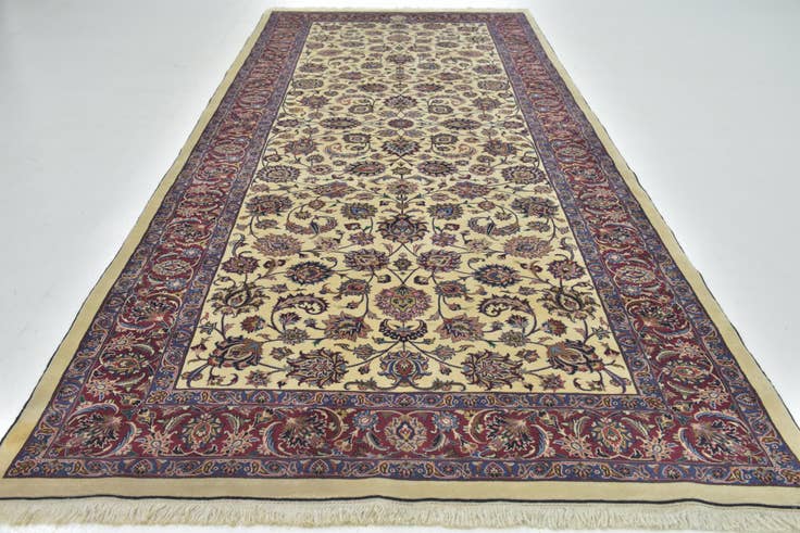 Detail image of 5' 10 x 13' 8 Hand Knotted Mashad Persian Runner Rug