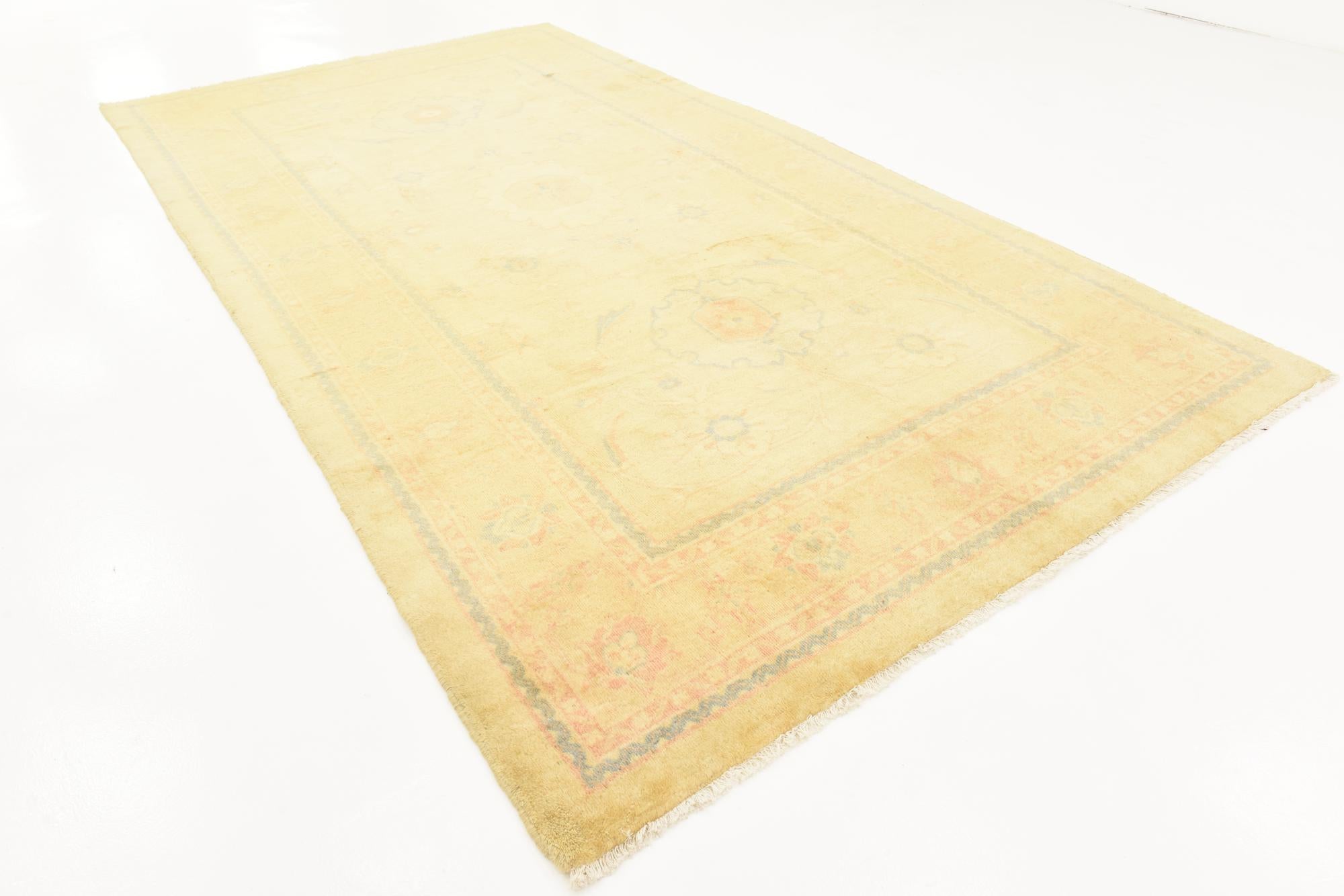 6' 8 x 12' 8 Hand Knotted Meshkabad Persian Wool Runner Rug