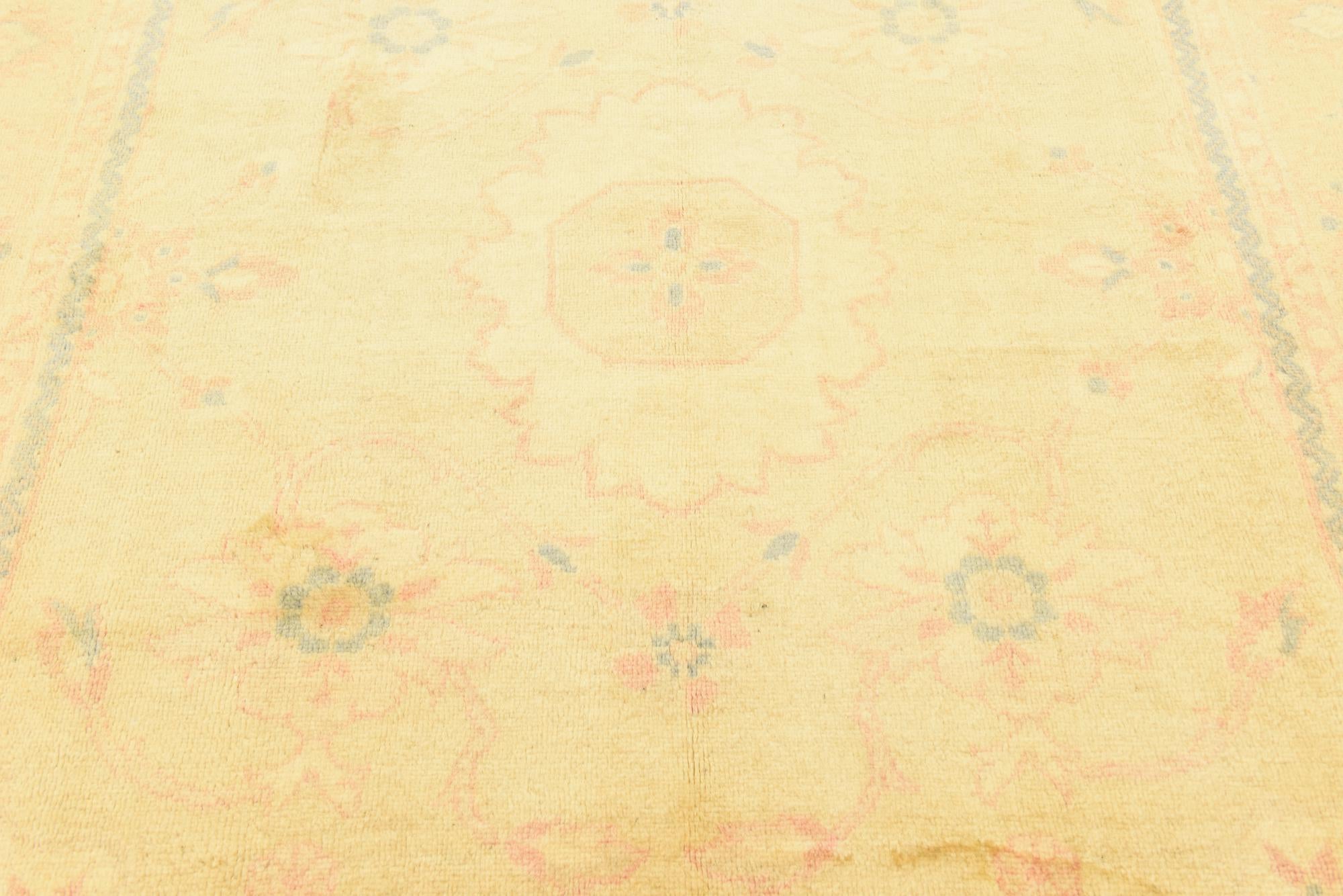 6' 8 x 12' 8 Hand Knotted Meshkabad Persian Wool Runner Rug