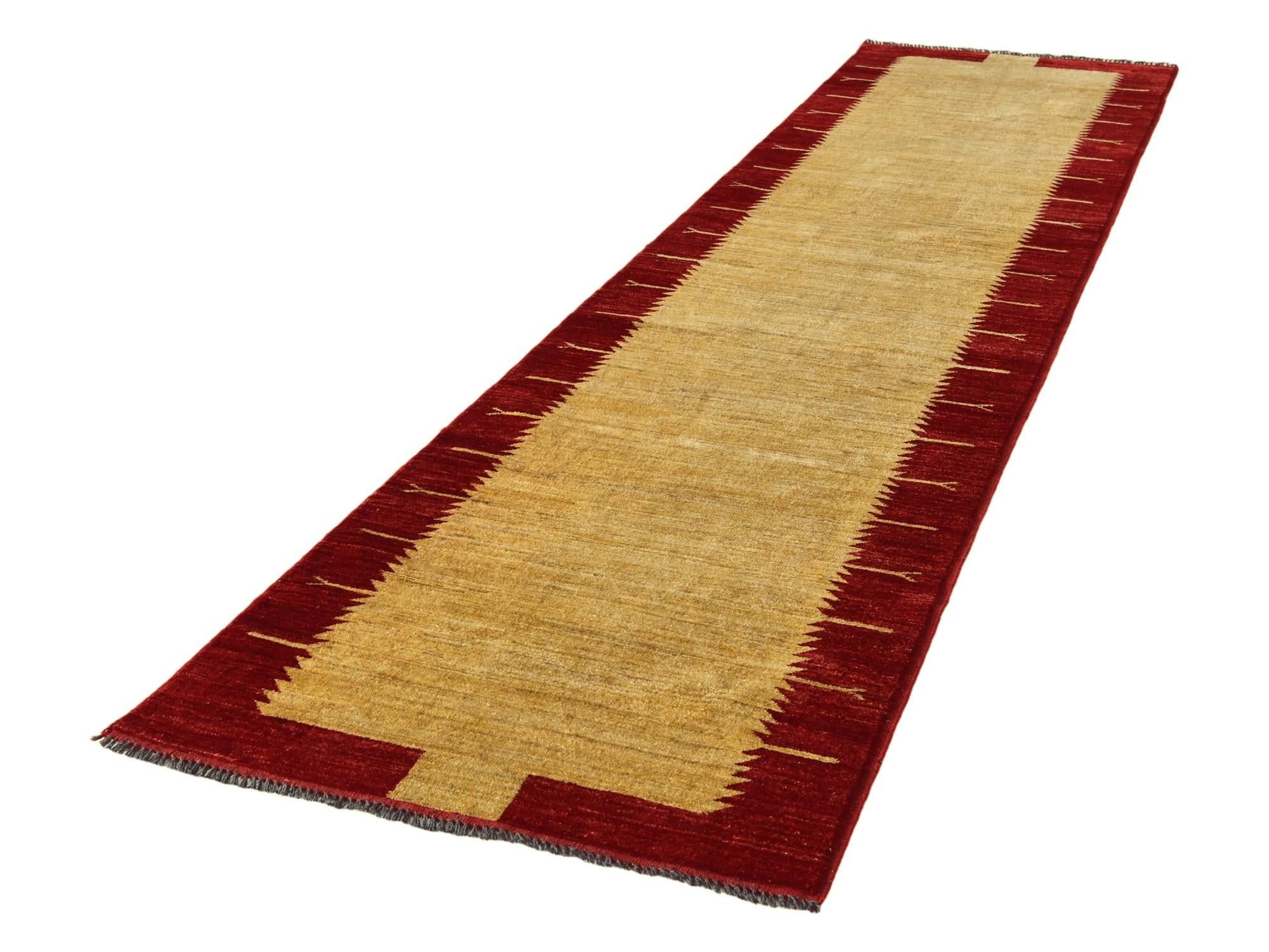 2' 11 x 12' Hand Knotted Modern Ziegler Runner Rug