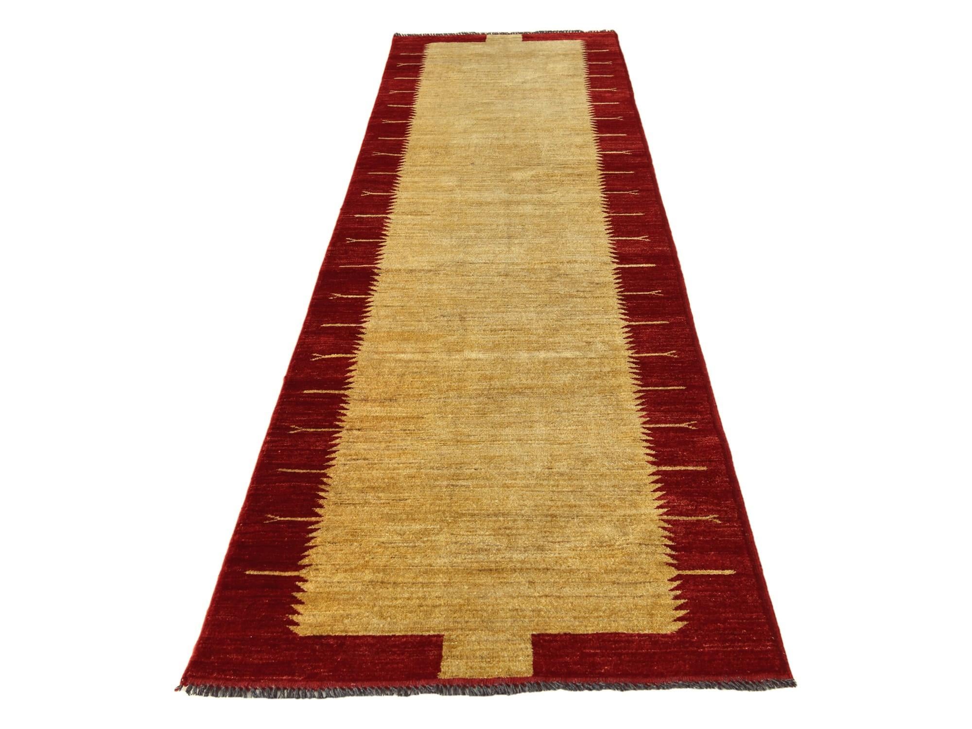 2' 11 x 12' Hand Knotted Modern Ziegler Runner Rug