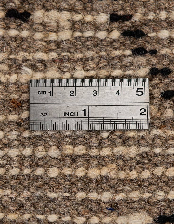 Detail image of 3' 2 x 12' 4  Hand Knotted Moroccan Wool Runner Rug