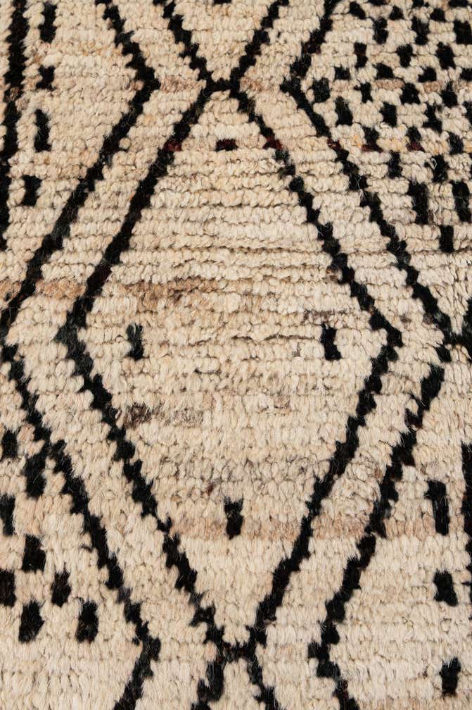 3' 2 x 12' 4 Hand Knotted Moroccan Wool Runner Rug