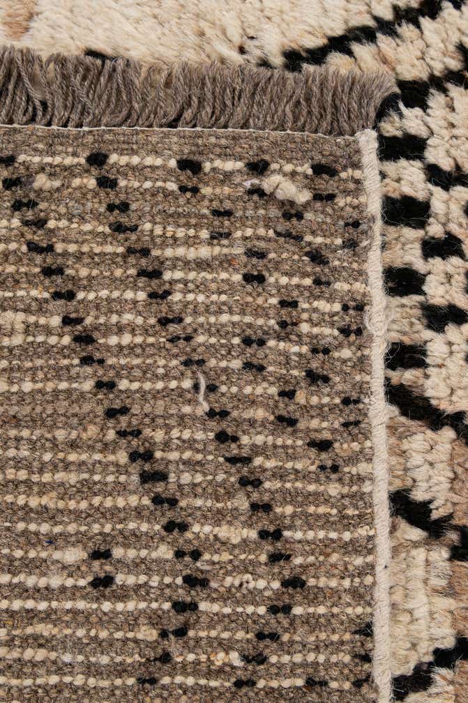 3' 2 x 12' 4 Hand Knotted Moroccan Wool Runner Rug
