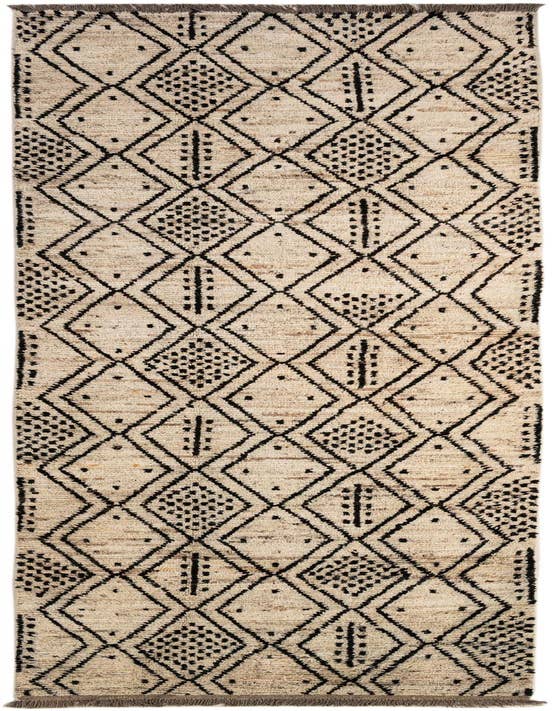 Detail image of 3' 2 x 12' 4 Hand Knotted Moroccan Wool Runner Rug