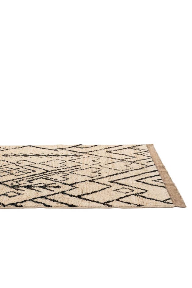 Detail image of 3' 4 x 12' 6 Hand Knotted Moroccan Wool Runner Rug