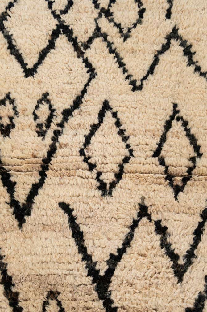 3' 4 x 12' 6 Hand Knotted Moroccan Wool Runner Rug