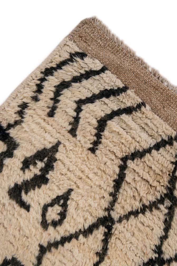 3' 4 x 12' 6 Hand Knotted Moroccan Wool Runner Rug