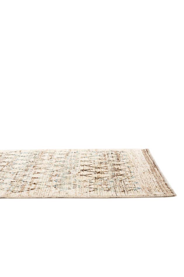 Detail image of 3' 2 x 15' 10 Hand Knotted Moroccan Wool Runner Rug