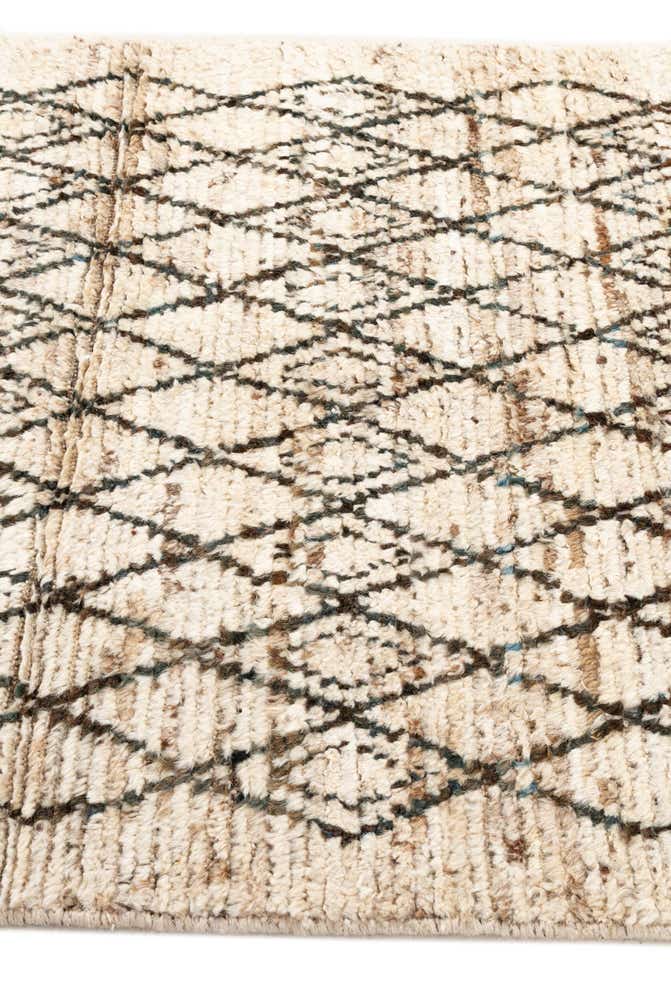 3' 2 x 15' 10 Hand Knotted Moroccan Wool Runner Rug
