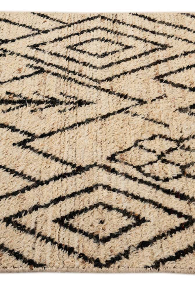 3' 4 x 16' 4 Hand Knotted Moroccan Wool Runner Rug