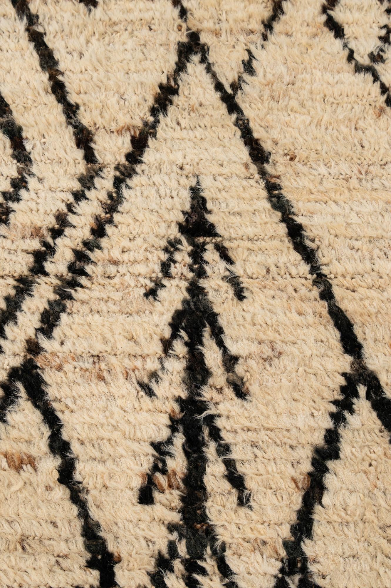 3' 4 x 16' 4 Hand Knotted Moroccan Wool Runner Rug