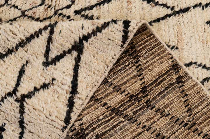 3' 4 x 16' 4 Hand Knotted Moroccan Wool Runner Rug