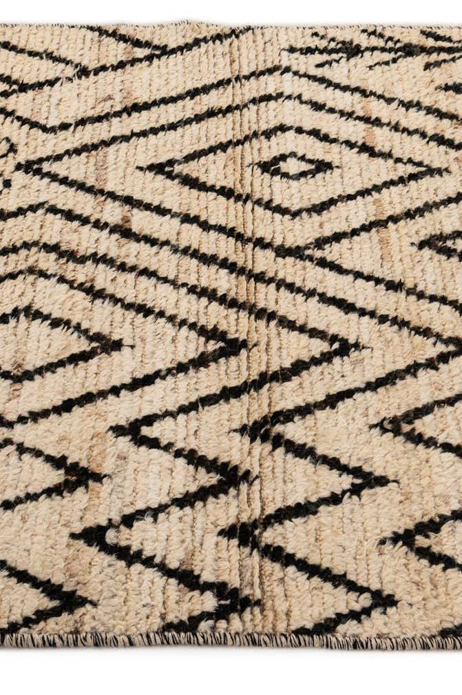 3' 5 x 16' 6 Hand Knotted Moroccan Wool Runner Rug