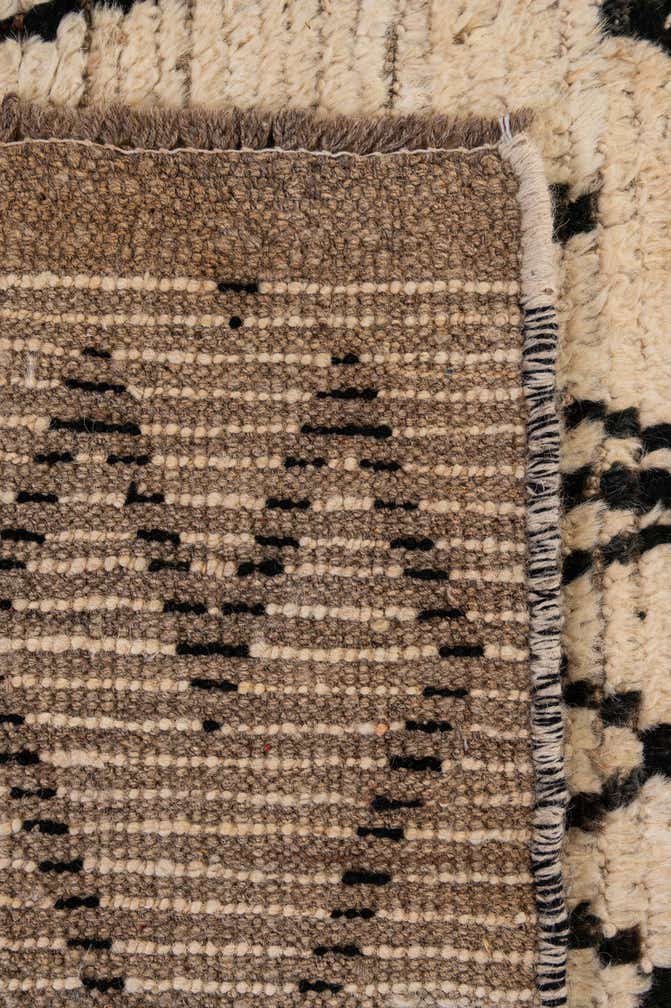 3' 5 x 16' 6 Hand Knotted Moroccan Wool Runner Rug