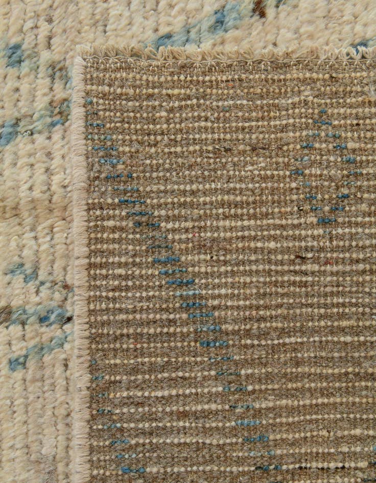 Detail image of 4' 1 x 19' 6 Hand Knotted Moroccan Wool Runner Rug