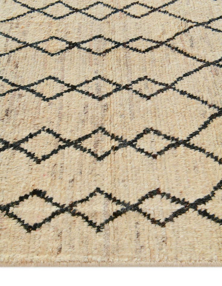 Detail image of 4' 4 x 15' Hand Knotted Moroccan Wool Runner Rug