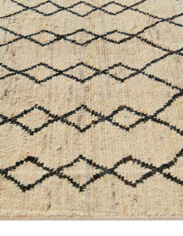 4' 4 x 15' Hand Knotted Moroccan Wool Runner Rug