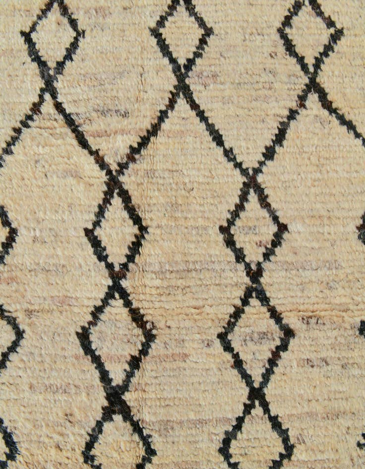 Detail image of 4' 4 x 15' Hand Knotted Moroccan Wool Runner Rug