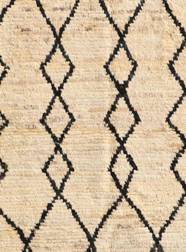 4' 4 x 15' Hand Knotted Moroccan Wool Runner Rug