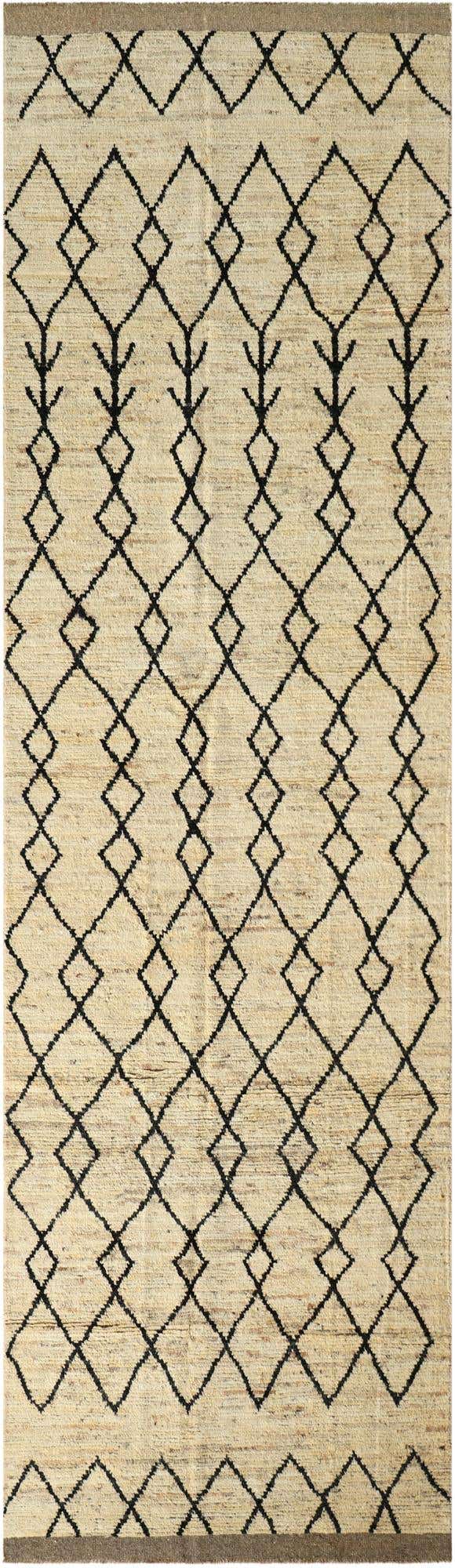 4' 4 x 15' Hand Knotted Moroccan Wool Runner Rug