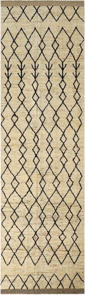 4' 4 x 15' Hand Knotted Moroccan Wool Runner Rug