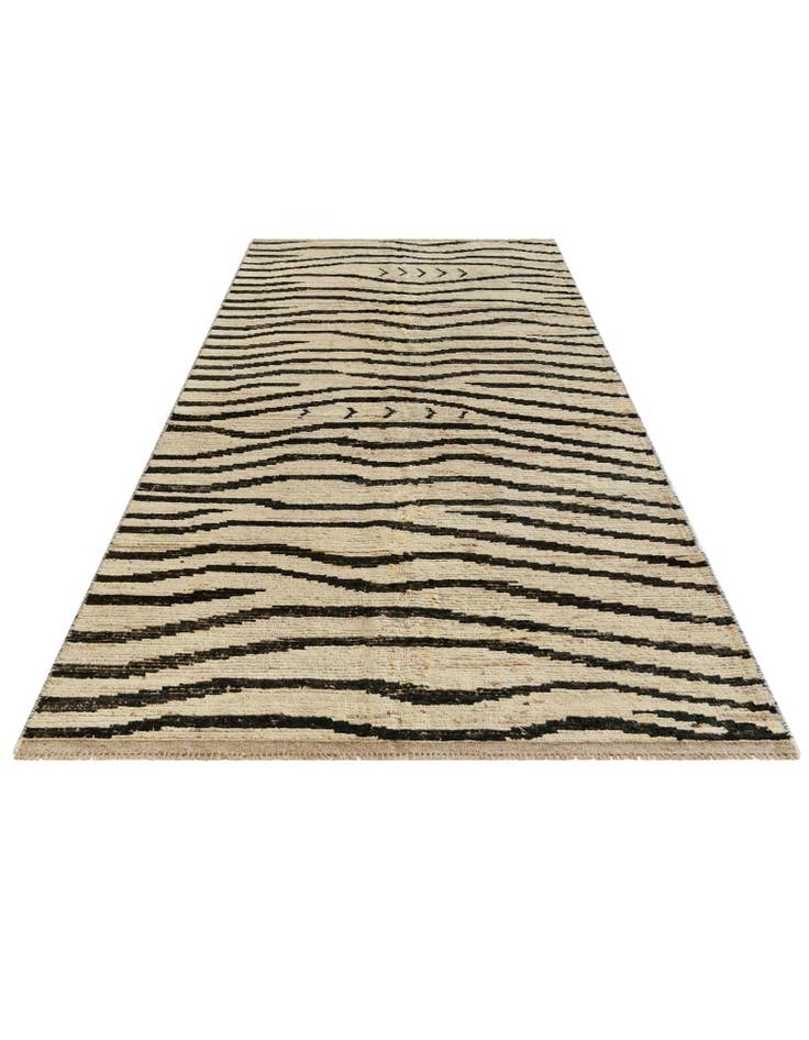 Detail image of 5' 1 x 13' 8 Hand Knotted Moroccan Wool Runner Rug