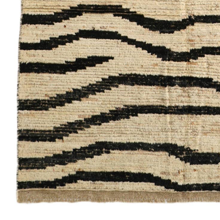Detail image of 5' 1 x 13' 8 Hand Knotted Moroccan Wool Runner Rug