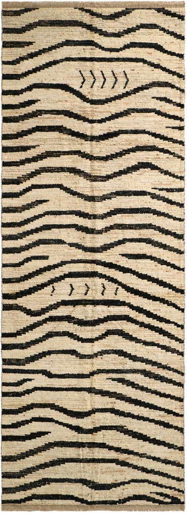 5' 1 x 13' 8 Hand Knotted Moroccan Wool Runner Rug
