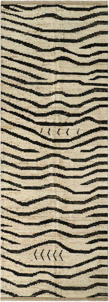 5' 1 x 13' 8 Hand Knotted Moroccan Wool Runner Rug