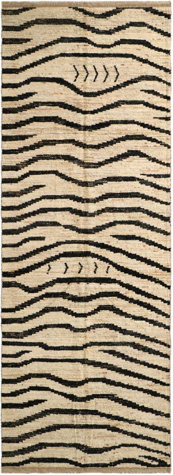 Detail image of 5' 1 x 13' 8 Hand Knotted Moroccan Wool Runner Rug