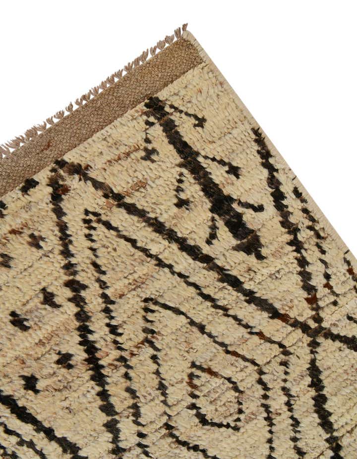 4' 11 x 22' 2 Hand Knotted Moroccan Wool Runner Rug