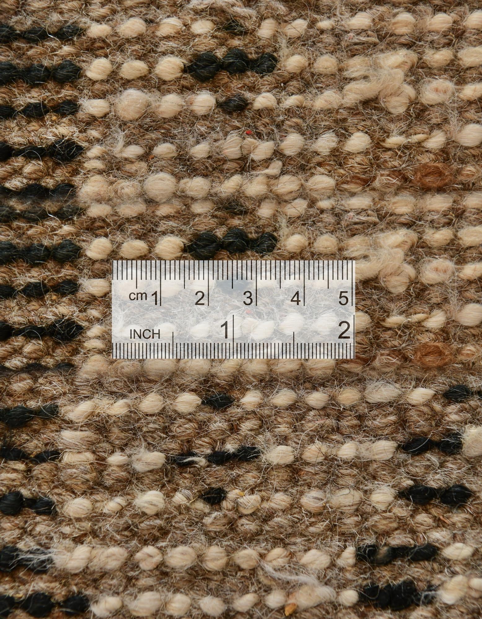 4' 11 x 22' 2 Hand Knotted Moroccan Wool Runner Rug