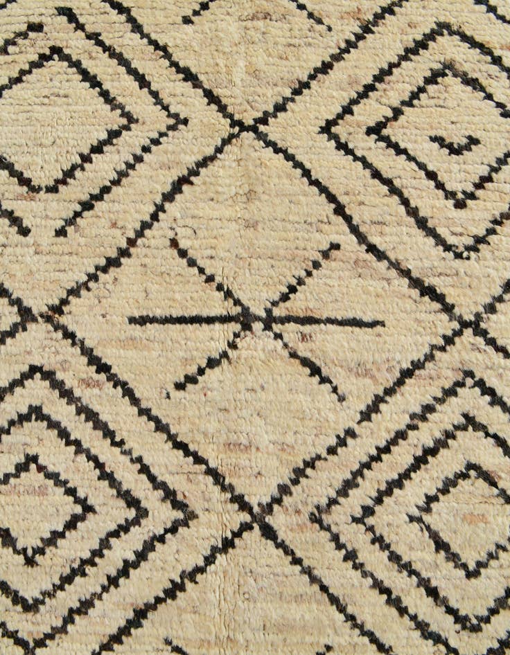 Detail image of 5' 5 x 18' 4 Hand Knotted Moroccan Wool Runner Rug